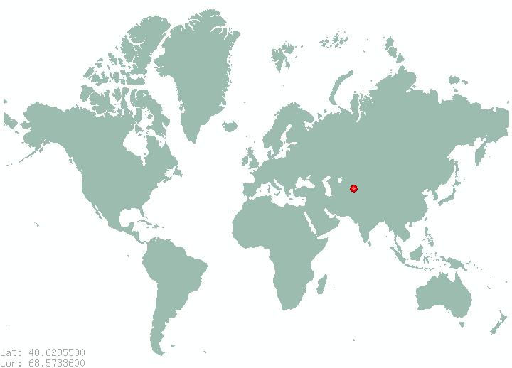 Trudovostok in world map