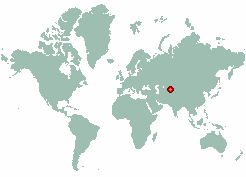 Kzyl-Say in world map