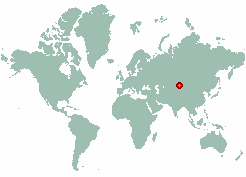 Zharbulak in world map