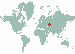 Kyzylzhal in world map