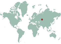Pobeda in world map